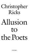 Book cover of Allusion To The Poets
