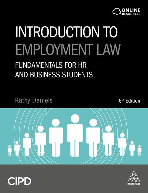 Book cover of Introduction to Employment Law: Fundamentals for HR and Business Students (6)