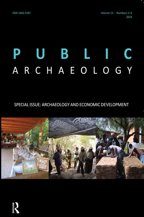 Book cover of Archaeology and Economic Development