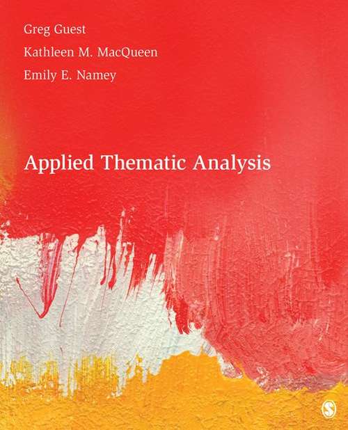 Book cover of Applied Thematic Analysis (PDF)