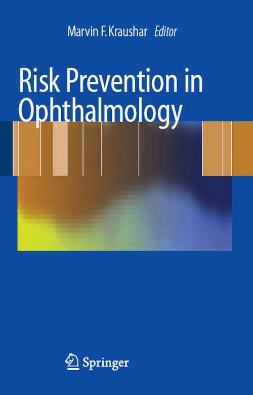 Book cover of Risk Prevention in Ophthalmology (2008)