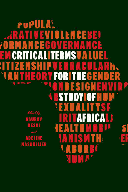 Book cover of Critical Terms for the Study of Africa (Critical Terms)