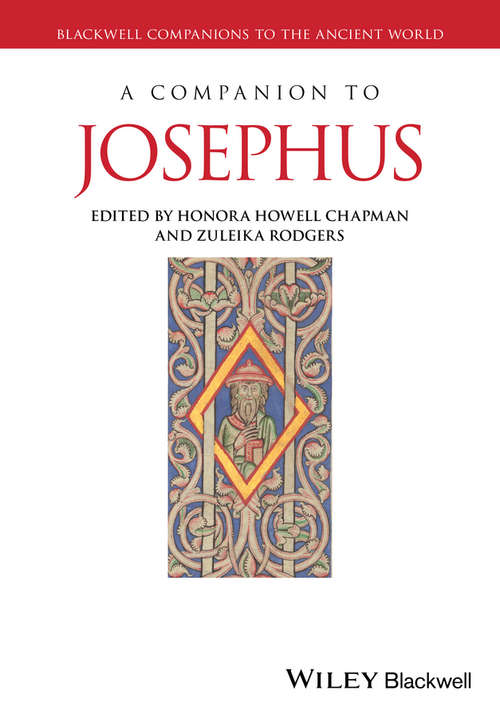 Book cover of A Companion to Josephus (Blackwell Companions to the Ancient World)