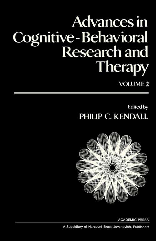 Book cover of Advances in Cognitive—Behavioral Research and Therapy: Volume 2