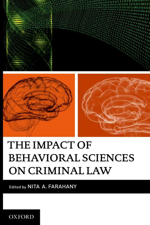 Book cover of The Impact of Behavioral Sciences on Criminal Law