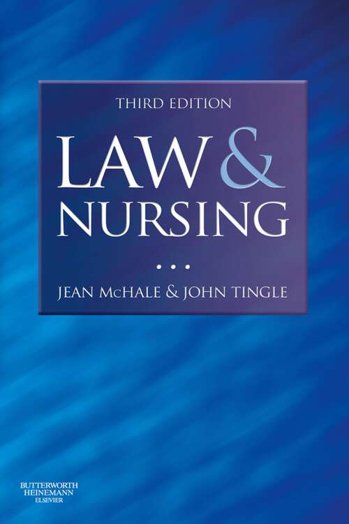 Book cover of Law and Nursing E-Book: Law and Nursing E-Book (3)