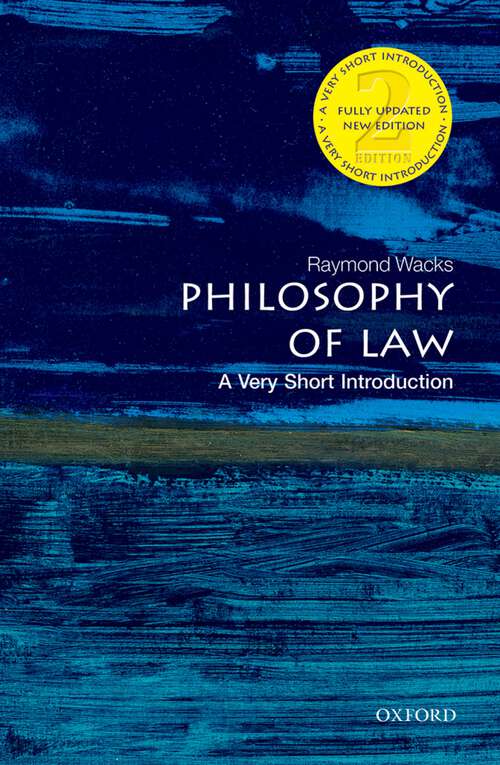 Book cover of Philosophy of Law: A Very Short Introduction (Very Short Introductions)