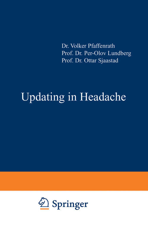 Book cover of Updating in Headache (1985)