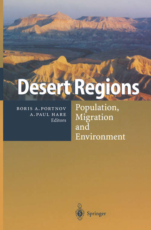 Book cover of Desert Regions: Population, Migration and Environment (1999)