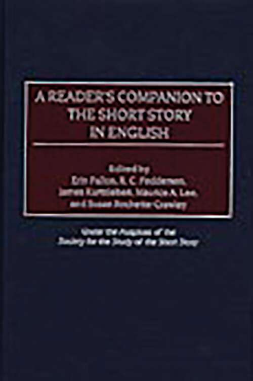 Book cover of A Reader's Companion to the Short Story in English