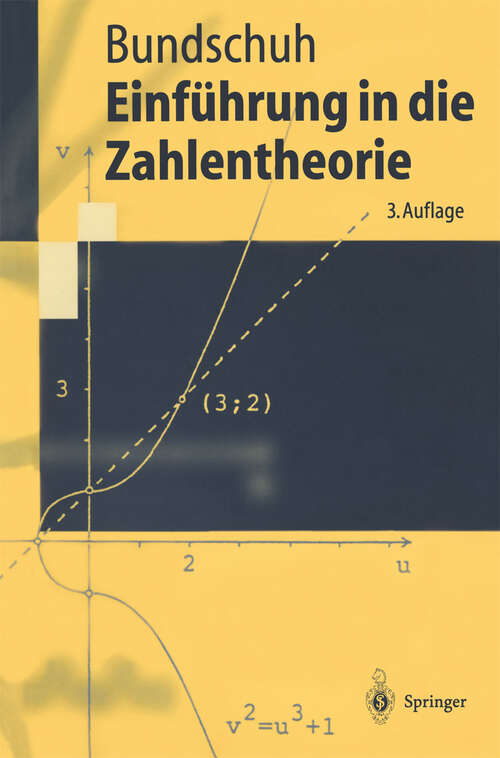 Book cover of Einführung in die Zahlentheorie (3. Aufl. 1996) (Springer-Lehrbuch)