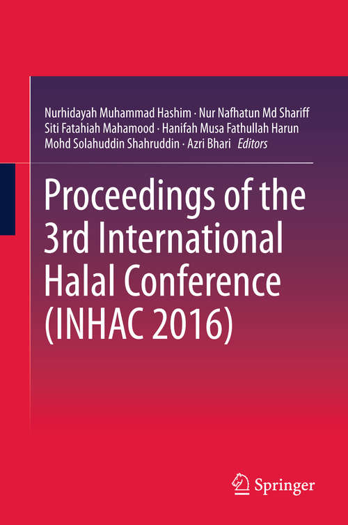 Book cover of Proceedings of the 3rd International Halal Conference (INHAC #2016)
