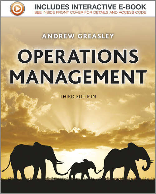 Book cover of Operations Management