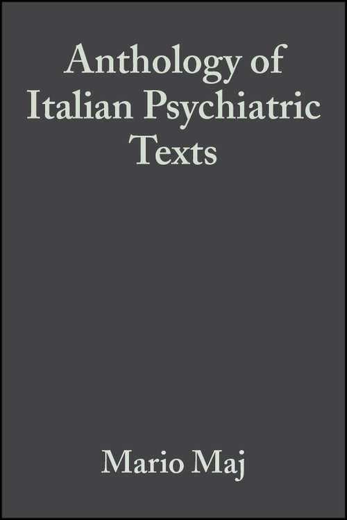 Book cover of Anthology of Italian Psychiatric Texts
