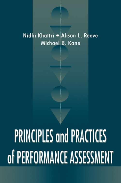 Book cover of Principles and Practices of Performance Assessment