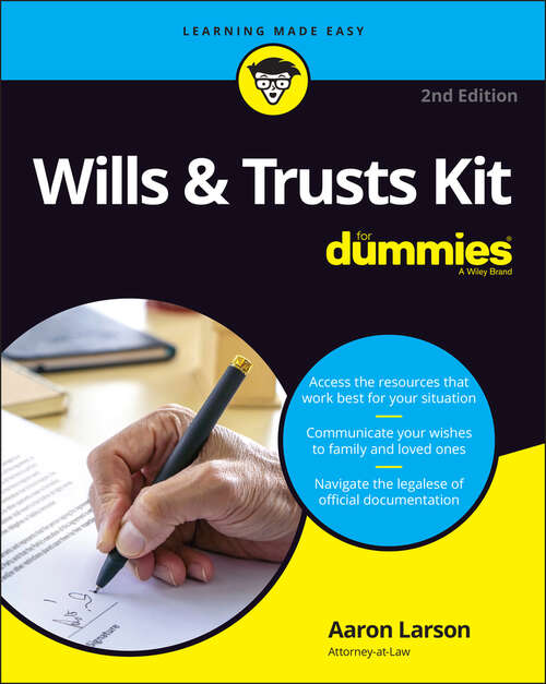 Book cover of Wills & Trusts Kit For Dummies (2)