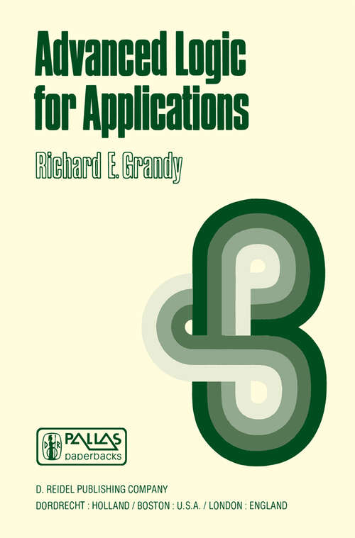Book cover of Advanced Logic for Applications (1977) (Synthese Library #110)