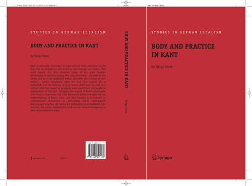 Book cover of Body and Practice in Kant (2006) (Studies in German Idealism #6)