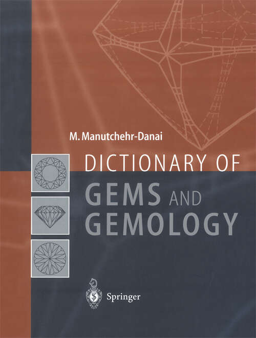 Book cover of Dictionary of Gems and Gemology (2000)