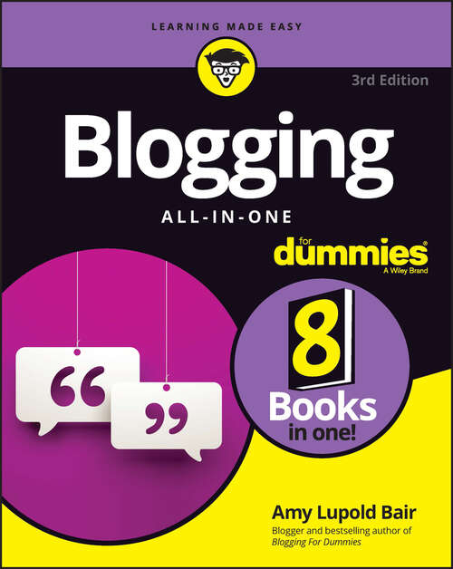 Book cover of Blogging All-in-One For Dummies (3)