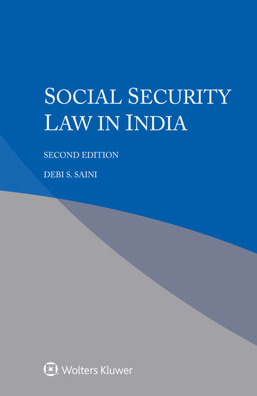 Book cover of Social Security Law in India