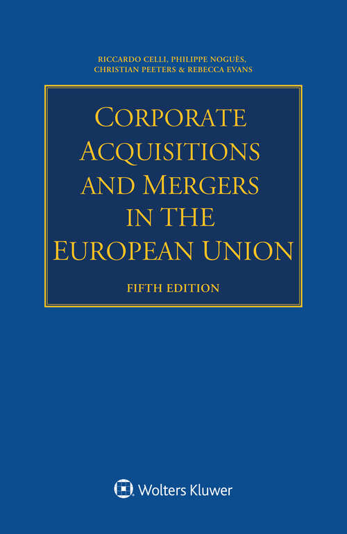 Book cover of Corporate Acquisitions And Mergers in the European Union (5)