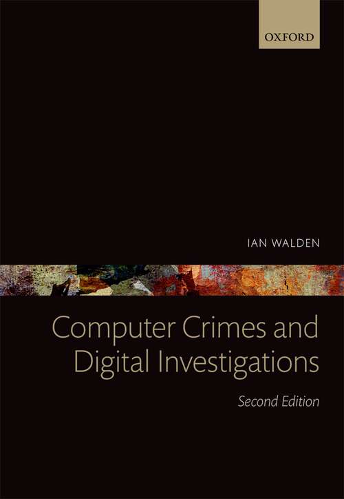 Book cover of Computer Crimes and Digital Investigations