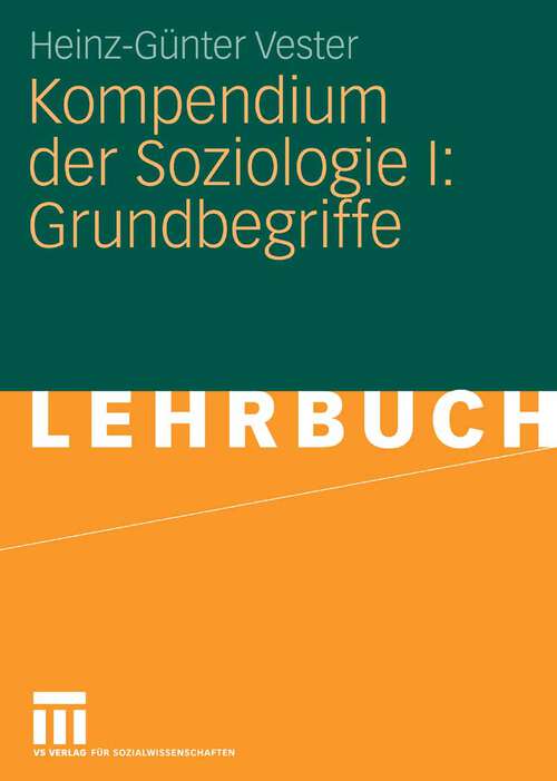 Book cover of Kompendium der Soziologie I: Grundbegriffe (2009)