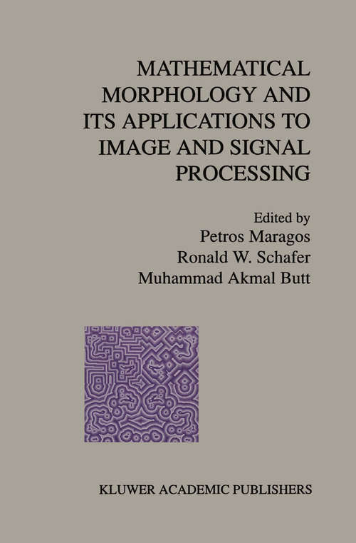 Book cover of Mathematical Morphology and Its Applications to Image and Signal Processing (1996) (Computational Imaging and Vision #5)
