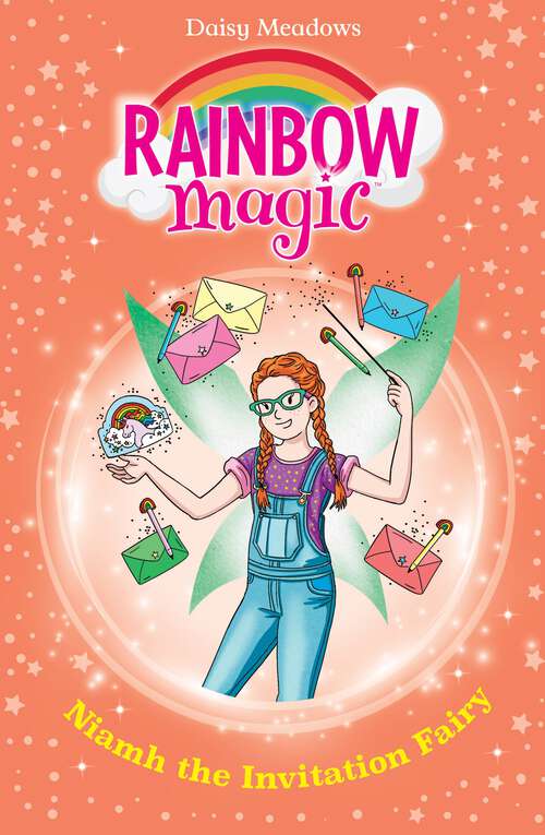 Book cover of Niamh the Invitation Fairy: The Birthday Party Fairies Book 1 (Rainbow Magic #1154)