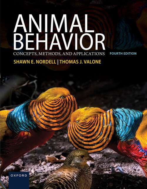 Book cover of Animal Behavior: Concepts, Methods, and Applications