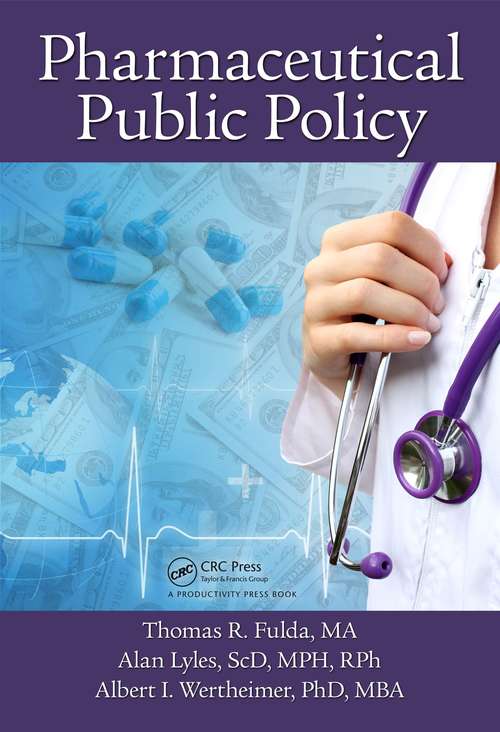 Book cover of Pharmaceutical Public Policy