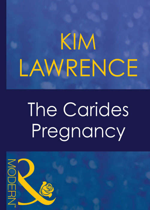 Book cover of The Carides Pregnancy (ePub First edition) (Expecting! #37)