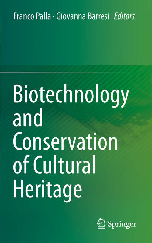 Book cover of Biotechnology and Conservation of Cultural Heritage