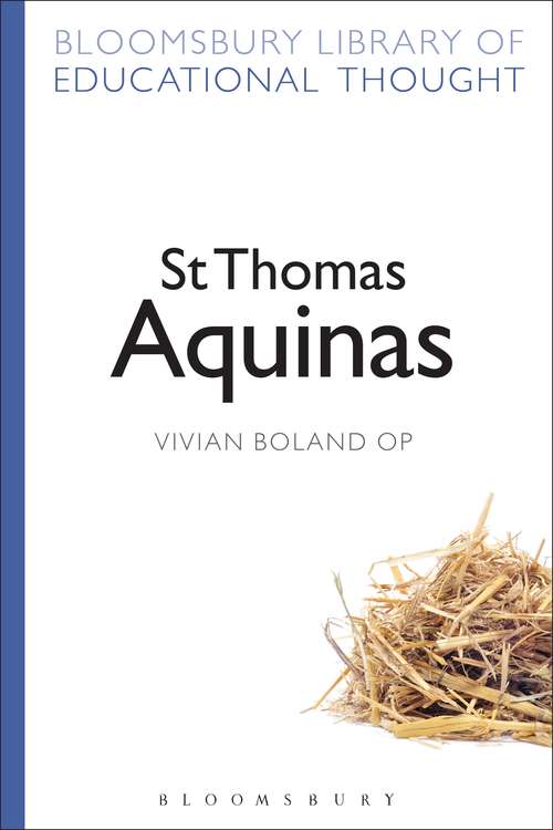 Book cover of St Thomas Aquinas (Continuum Library of Educational Thought)