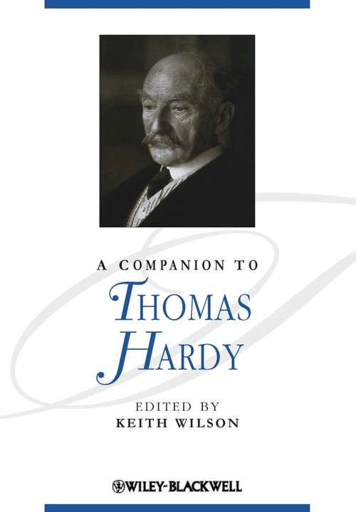 Book cover of A Companion to Thomas Hardy (Blackwell Companions to Literature and Culture #190)