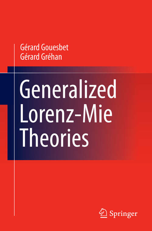 Book cover of Generalized Lorenz-Mie Theories (2011)