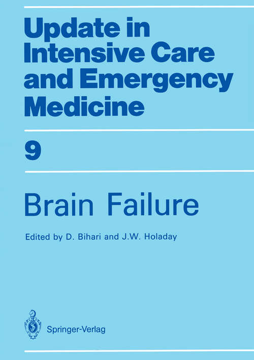 Book cover of Brain Failure (1989) (Update in Intensive Care and Emergency Medicine #9)