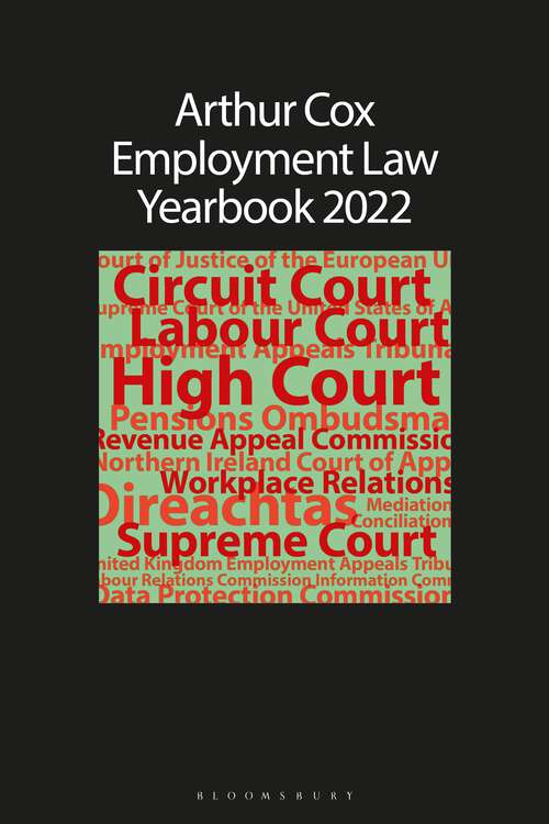 Book cover of Arthur Cox Employment Law Yearbook 2022