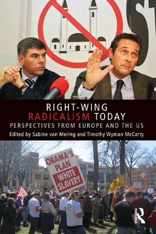 Book cover of Right-Wing Radicalism Today: Perspectives from Europe and the US (Extremism and Democracy)