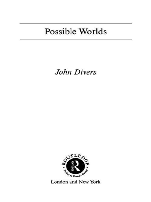 Book cover of Possible Worlds (Problems of Philosophy)