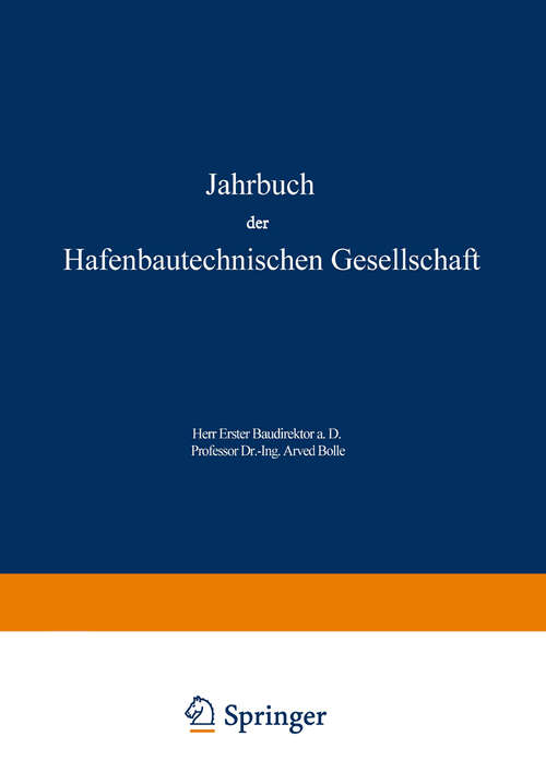Book cover of Jahrbuch der Hafenbautechnischen Gesellschaft: 1966/68 (1969) (Jahrbuch der Hafenbautechnischen Gesellschaft: 30 /31)