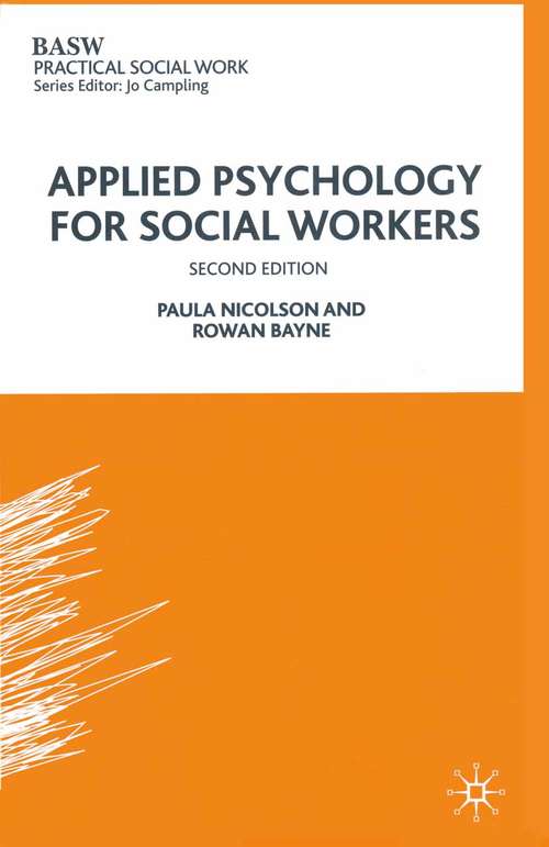 Book cover of Applied Psychology for Social Workers (2nd ed. 1990) (Practical Social Work Series)