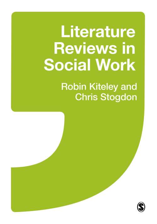 Book cover of Literature Reviews in Social Work (PDF)