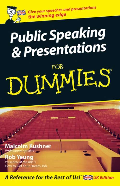 Book cover of Public Speaking and Presentations for Dummies (UK Edition)