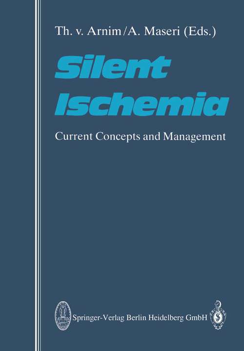 Book cover of Silent Ischemia: Current Concepts and Management (1987)