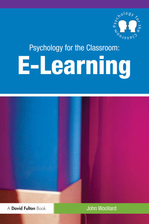 Book cover of Psychology for the Classroom: E-Learning