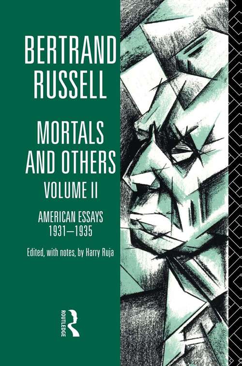 Book cover of Mortals and Others, Volume II: American Essays 1931-1935