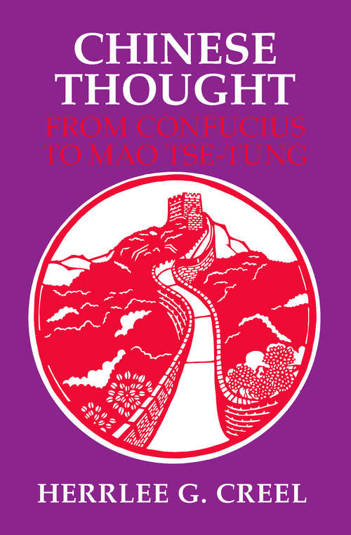 Book cover of Chinese Thought from Confucius to Mao Tse-tung