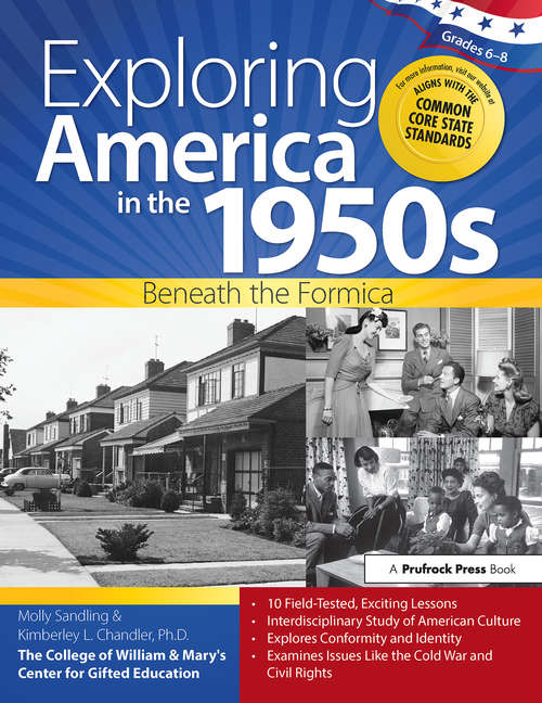Book cover of Exploring America in the 1950s: Beneath the Formica (Grades 6-8)